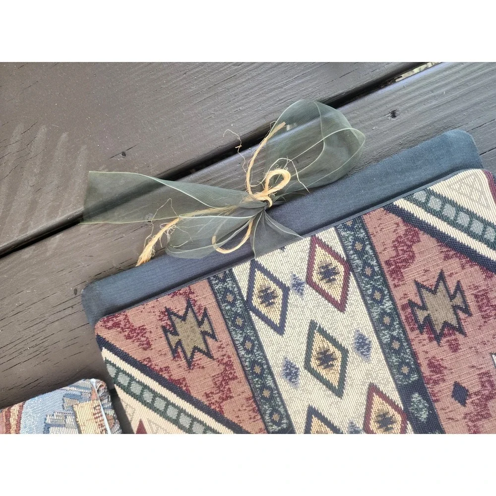 Vintage Lot Of 2 Large Tapestry Photo Album Scrapbooks, Unfilled